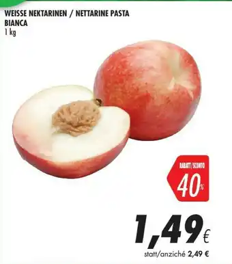 Coop Nettarine Pasta Bianca 1kg offerta