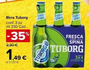 Carrefour Market Tuborg Birra 330 G(ml) offerta