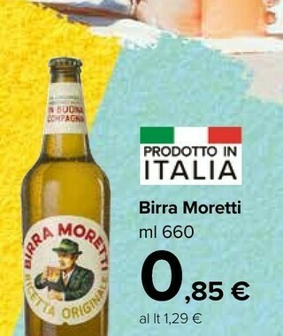 Carrefour Market Birra Moretti - Birra Moretti 660 G(ml) offerta