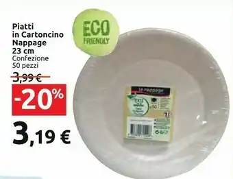 Carrefour Market Nappage Piatti In Cartoncino offerta