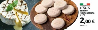 Carrefour Market Tomino Piemontesino 170 G offerta