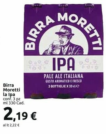 Carrefour Market Birra Moretti - Birra Moretti 330 g(ml) offerta