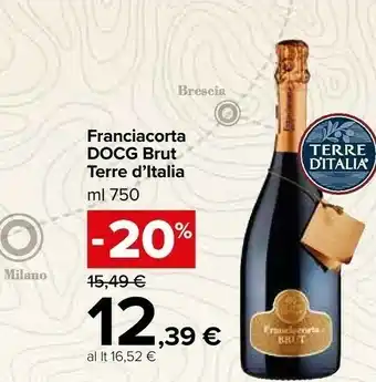 Carrefour Market Terre d'Italia Franciacorta DOCG Brut offerta