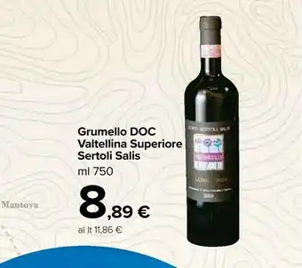 Carrefour Market Sertoli Salis Grumello DOC Valtellina Superiore offerta