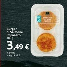Carrefour Market Burger Di Salmone Impanato offerta