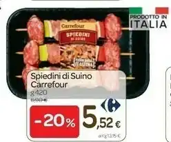 Carrefour Martini Carrefour Spiedini Di Suino offerta