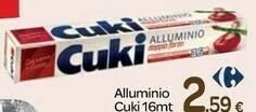 Carrefour Cuki Alluminio offerta