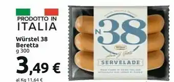 Carrefour Beretta Wurstel 38 offerta