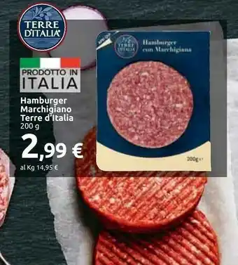 Carrefour Terre d'Italia Hamburger Marchigiano offerta