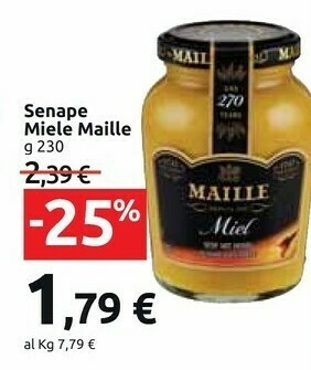 Carrefour Maille Senape Miele offerta