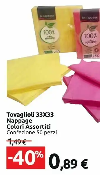 Carrefour Nappage Tovaglioli offerta