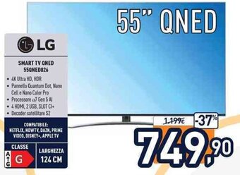 Unieuro LG Smart TV QNED 55QNED826 offerta