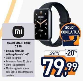 Unieuro Xiaomi Smart Band 7 Pro offerta