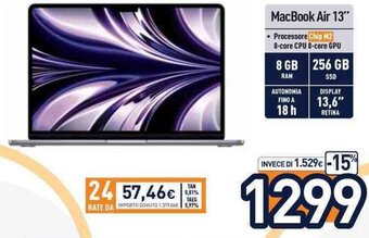 Unieuro MacBook Air 13" offerta