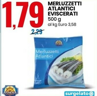 Eurospin Athena Merluzzetti Atlantici Eviscerati offerta