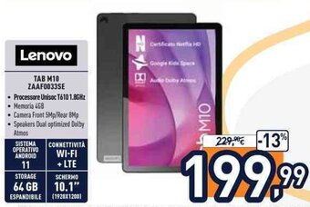 Unieuro Lenovo Tab M10 ZAAF0033SE offerta