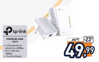 Unieuro TP-Link Powerline AV600 +Wi-Fi offerta