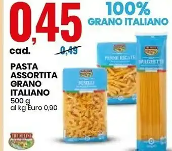 Eurospin Tre Mulini Pasta Assortita Grano Italiano offerta
