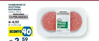 Esselunga Hamburger Di Scottona Naturama offerta