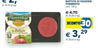 Esselunga Formento La Battuta Delicata E Gustosa Piemontese 160 G(ml) offerta