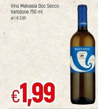 Famila Valtidone Vino Malvasia Doc Secco offerta