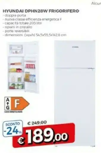 Famila Hyundai Dphn28w Frigorifero offerta
