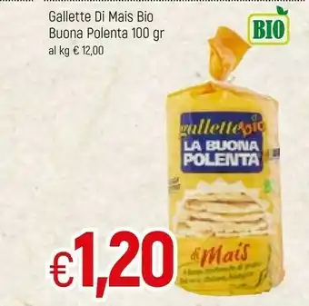 Famila La buona polenta Gallette Di Mais Bio 100 Gr offerta