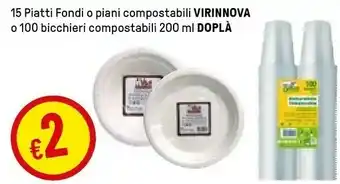 Iper La Grande Dopla Piatti Fondi O Piani Compostabili Virinnova offerta