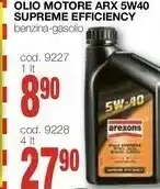 Mondo Brico Supreme Olio Motore ARX 5W40 Efficiency offerta