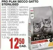Mondo Brico Purina Pro Plan Cat Sterilized Optisenses Cibo Secco Per Gatti Adulto Salmone 1,5 Kg offerta