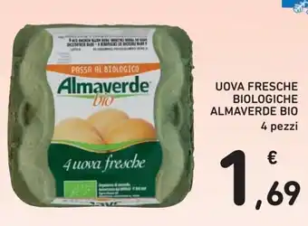 Conad Almaverde Bio Uova Fresche Biologiche 4 pezzi offerta