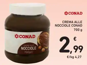 Conad Conad Crema Alle Nocciole 700 g offerta