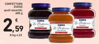 Conad Zuegg Confettura gusti assortiti 600 g offerta