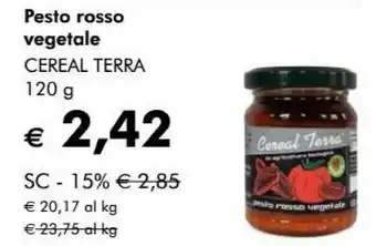 NaturaSì Cereal Terra Pesto Rosso Vegetale offerta