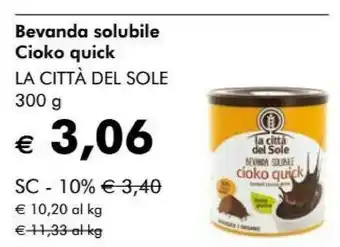NaturaSì La Città Del Sole Bevanda Solubile Cioko Quick offerta