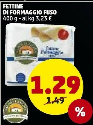 PENNY Sapor di Cascina Fettine Di Formaggio Fuso offerta