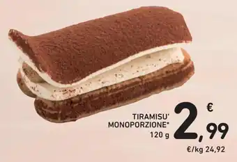 Conad Tiramisu' Monoporzione 120 g offerta