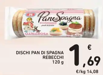Conad Rebecchi Dischi Pan di Spagna 120 g offerta