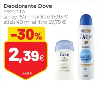 Dove Deodorante assortito spray 150 ml