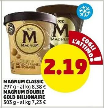 PENNY Algida Magnum Classic Vanilla Ice Cream And Chocolate 297 G(ml) offerta