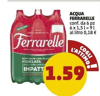 Ferrarelle Ferrarelle - Acqua Minerale Effervescente Naturale 1500 g(ml)