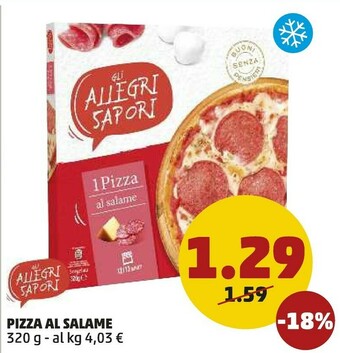 PENNY Gli Allegri Sapori Pizza Al Salame offerta