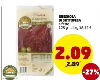 Salumeo Bresaola Sottofesa 125 G(ml)