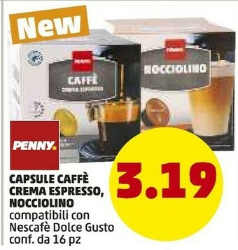 PENNY Penny Capsule Caffè Crema Espresso offerta