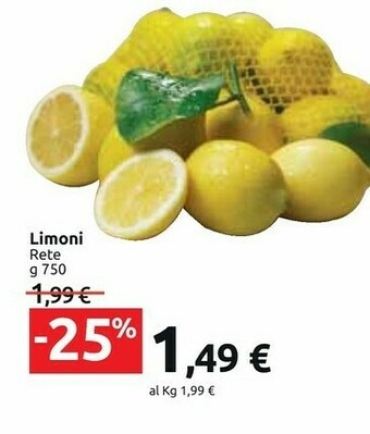 Carrefour Market Limoni Rete 750 G offerta