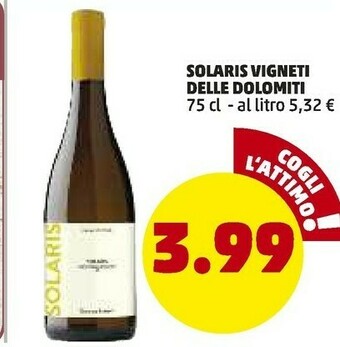 PENNY Vigneti Delle Dolomiti Solaris offerta