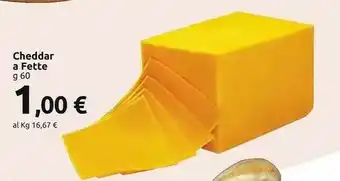 Carrefour Market Cheddar A Fette 60 G offerta