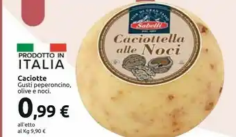 Carrefour Market Sabelli Caciottella Alle Noci offerta