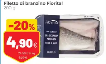 Coop Filetto di branzino Fiorital 200 g offerta