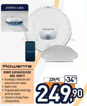 Unieuro Rowenta Robot Aspirapolvere Mod. RR8277 offerta